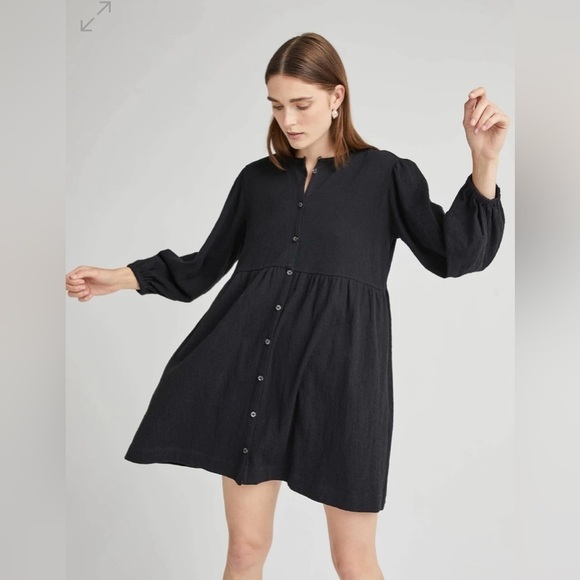 Richer Poorer Women's Cloud Weave Cotton Button Up Dress Size Large $88 - Picture 1 of 7